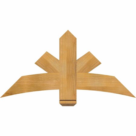 Ekena Millwork Alberta Rough Sawn Timber Gable Bracket, Western Red Cedar, 48"W x 24"H x 4"D x 6"F, 12/12 Pitch GBW048X24X0406ALB00RWR